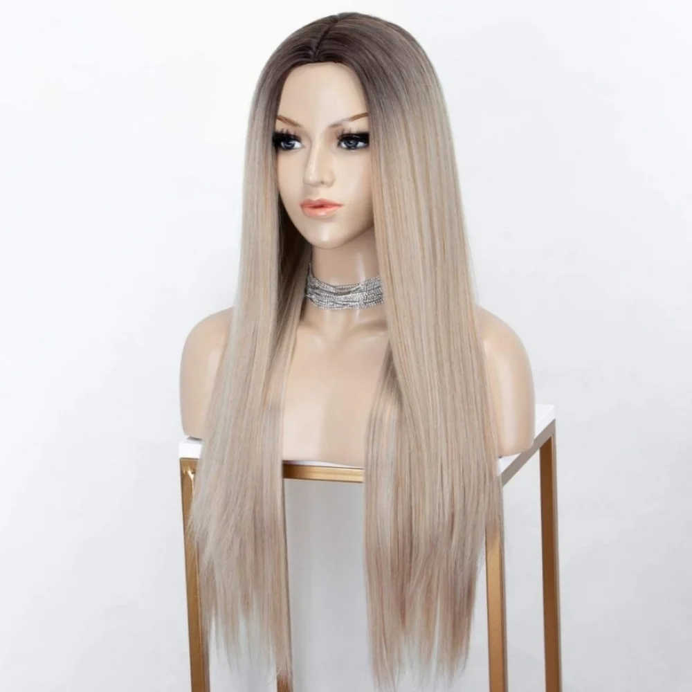 Blooming Hair 2 Tones Ombre Blonde Wig